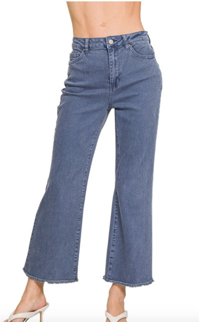 Frayed Bootcut High Rise Jeans Zenana*multiple colors* RTS