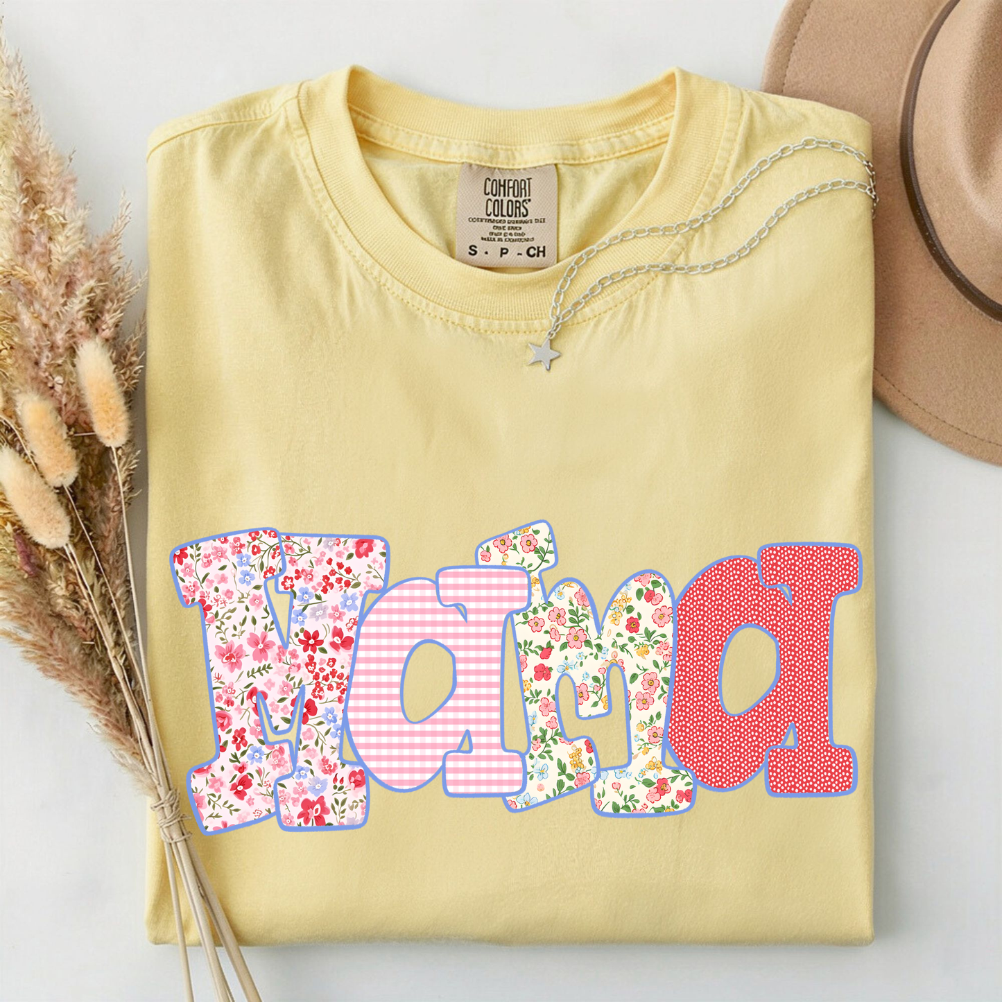 Fun Floral Mama Shirt, Mama T-Shirt