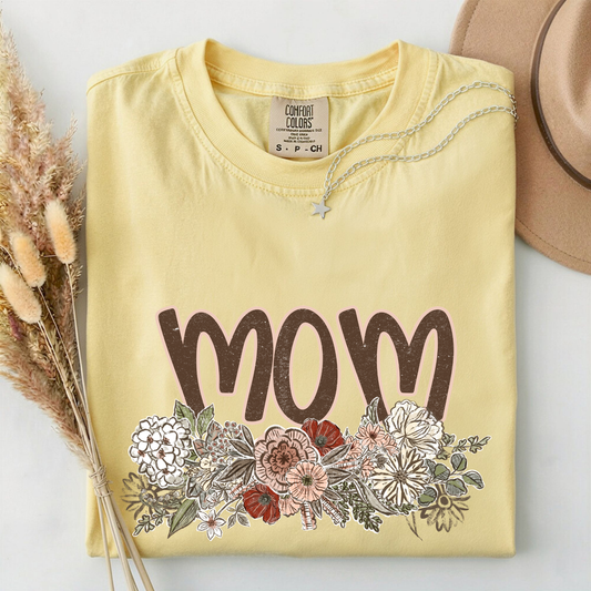 Mom Floral Shirt, Mother's Day Shirt, Floral Mom Shirt
