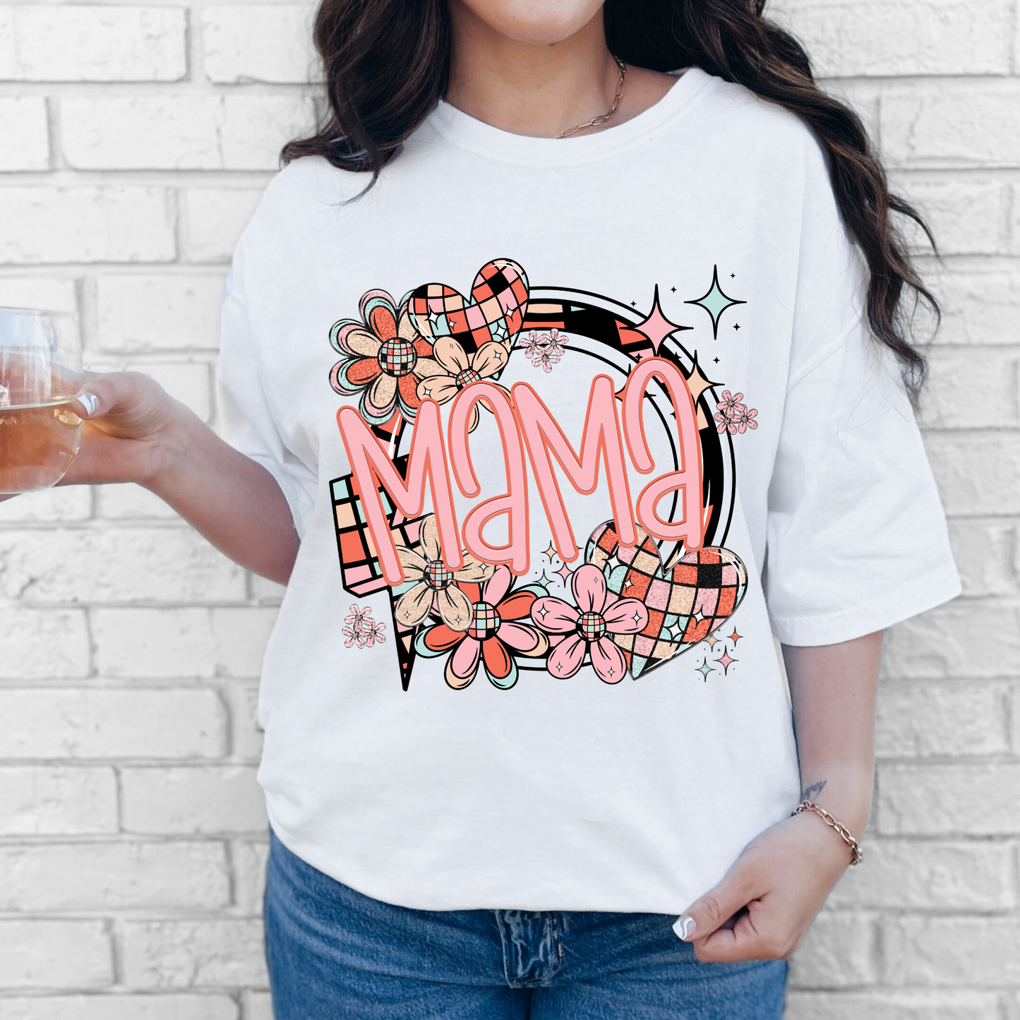 Mama T-Shirt, Mother's Day Shirt, Checkered Mama Shirt